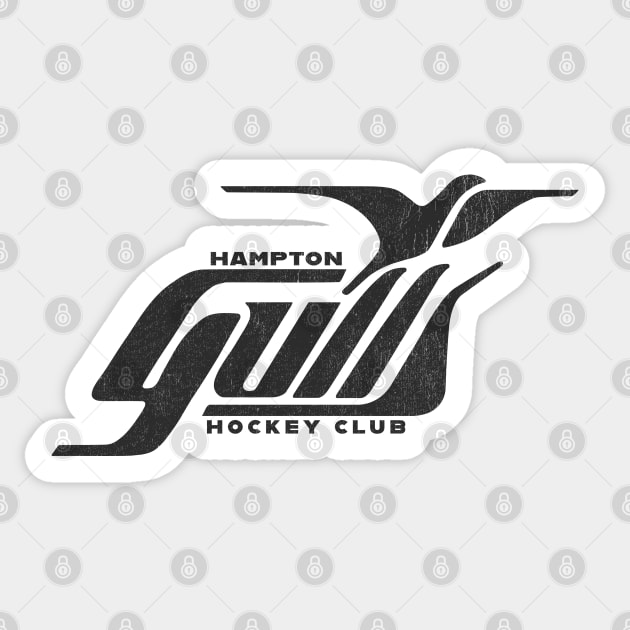 Defunct Hampton Gulls Hockey Club 1974 Sticker by LocalZonly